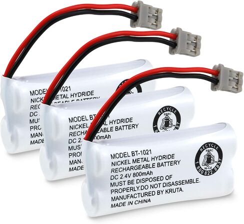 Kruta BT-1021 BBTG0798001 Compatible with Uniden BT-1021 BT1021 BT-1008 BT-1016 BT-1025 2.4V 800mAh Cordless Handset Phone Rechargeable Replacement Battery in Saudi Arabia