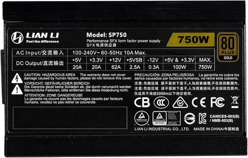 LIAN LI SP 750 Performance SFX Form Factor Power Supply - SP750 & Intel Core i5-12600K Desktop Processor with Integrated Graphics and 10 (6P+4E) in Kuwait