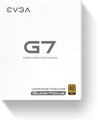 EVGA Supernova 650 G7, 80 Plus Gold 650W, Fully Modular, Eco Mode with FDB Fan, 10 Year Warranty, Includes Power ON Self Tester, Compact 130mm Size, Power Supply 220-G7-0650-X1 in Saudi Arabia