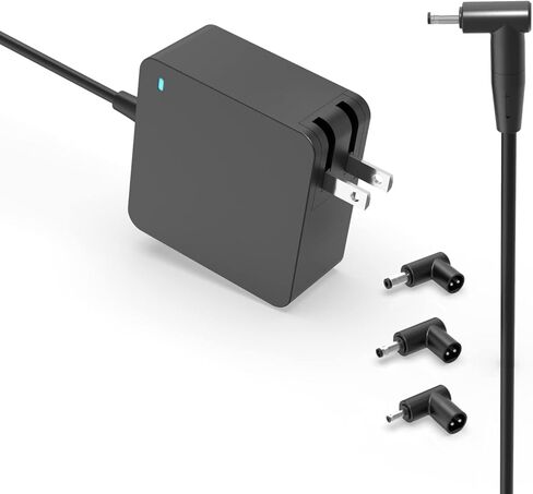 شاحن بديل لشاحن الكمبيوتر المحمول Asus، Vivobook، Zenbook، (معتمد للسلامة من UL)، موصل طاقة دائري، 65 وات، 45 وات، 33 وات in Kuwait