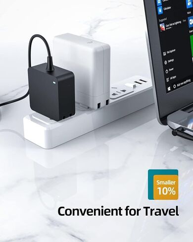 شاحن بديل لشاحن الكمبيوتر المحمول Asus، Vivobook، Zenbook، (معتمد للسلامة من UL)، موصل طاقة دائري، 65 وات، 45 وات، 33 وات in Kuwait