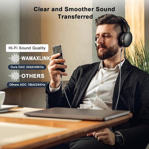 Aux Cord for iPhone 15, 2 Pack [Apple MFi Certified] 3.3ft USB Type C to 3.5mm Headphone Aux Audio Jack Cable Car Stereo Cord for iPhone 15/15 Plus/15 Pro/15 Pro Max,iPad Pro,Galaxy S23 S22 S21 Ultra in Kuwait