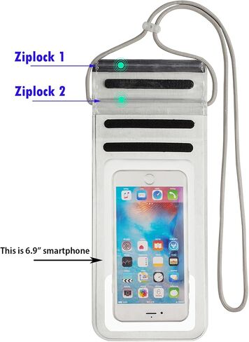 Waterproof Phone Pouch,IPX8 Waterproof Phone Case Bag Holder Dry Pouch for iPhone 13 Pro Max/13 Pro/13/12/12 Pro Max/11/11 Pro Max/Xs Max/XR to 6.9" for Kayaking Swimming Beach(Gold) in Kuwait