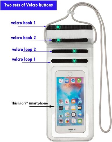 Waterproof Phone Pouch,IPX8 Waterproof Phone Case Bag Holder Dry Pouch for iPhone 13 Pro Max/13 Pro/13/12/12 Pro Max/11/11 Pro Max/Xs Max/XR to 6.9" for Kayaking Swimming Beach(Gold) in Kuwait