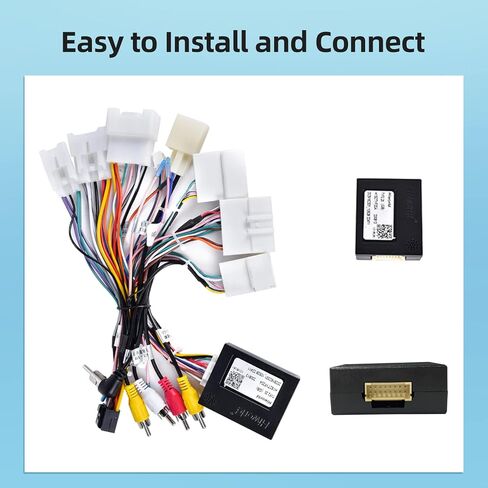 JBL Harness Adapter for Toyota Car Stereo 16 Pin Radio Wire Harness with Canbus Compatible with Toyota Camry Corolla RAV4 Prado Fortuner Highlander Tundra Vios Yaris Sienna Hilux in Kuwait