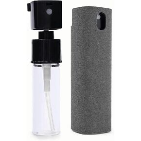 Get Spotless Screens with Black 2-in-1 Phone Screen Cleaner, Includes Liquid Spray and Microfiber Cloth for Easy Cleaning of Electronic Devices Like Phones, Tablets, Laptops, Desktops, TVs, and More