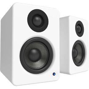 Kanto YU2MB PC Gaming Desktop Speakers | 3" Composite Drivers | 3/4" Silk Dome Tweeter | Class D Amplifier | 100 Watts | Built-in USB DAC | Subwoofer Output | Pair | Matte Black