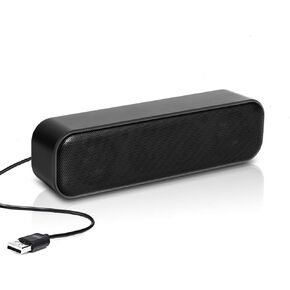 USB Computer Speaker,USB Powered Mini Soundbar Speaker,Laptop Stereo Speakers with Space Saving Design for Computer Laptop Desktop PC Dorm Offce Desk Restaurant in Saudi Arabia