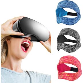 VR Eye Mask, Adjustable Breathable VR Sweat Band for Meta/Oculus Quest 2/3/3S/Pro, HTC Vive, PS, Gear, VR Workouts (3PCS) in Kuwait