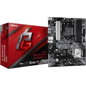 ASRock B550 Phantom Gaming 4 يدعم مقبس AMD AM4 Ryzen™ 3000، 3000 G-Series، 4000 G-Series، 5000 و5000 G-Series أجهزة الكمبيوتر المكتبي in Kuwait