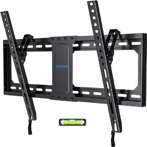 Tilting TV Wall Mount for 37-90 Inch TVs, Tilt TV Mount Fits 16", 18", 24" Studs, Low Profile Wall Mount TV Bracket with Quick Release Lock, Max VESA 600x400mm, Holds up to 132 lbs by USX STAR