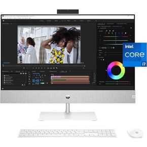 HP Pavilion 27 inch All-in-One Desktop PC, FHD Display, 13th Generation Intel Core i7-13700T, 16 GB RAM, 256 GB SSD, 1 TB HD, Intel UHD 770 Graphics, Windows 11 Home, 27- ca2080 (2023) in Saudi Arabia