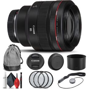 عدسة Canon RF مقاس 85 مم f/1.2L USM (3447C002) + مجموعة مرشح + حافظة غطاء + مجموعة أدوات تنظيف + المزيد (متجددة) in Kuwait