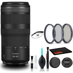 Canon RF 100-400mm f/5.6-8 is USM Lens (5050C002) + Filter Kit + Cap Keeper + Cleaning Kit + More (Renewed) in Saudi Arabia