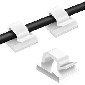 50pcs Upgraded Cable Clips with Strong Adhesive Tapes,Wire Clips,Cord Organizer,Wire Organizer,Cord Holder,Wire Management in Saudi Arabia