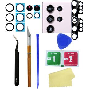 1X Eaglesta A+ Quality Rear Back Camera Glass Lens Replacement for Samsung Galaxy S21 Ultra SM-G998U SM-G998B All Carriers +1 Set DIY Tools