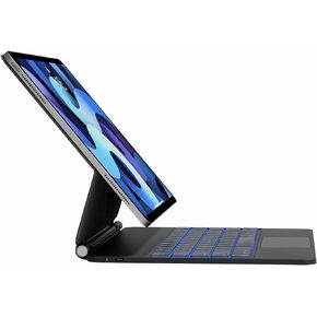 nimin Keyboard Case for iPad Air 11 inch 2024 (M2),iPad Air 5th/4th Gen and iPad Pro 11 inch (4th/3rd/2nd/1st Gen) Case with Keyboard,Magic-Stand,Built-in Trackpad,7-Color Backlit, Auto Sleep/Wake