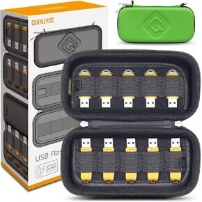 منظم محركات أقراص فلاش USB يناسب 20 محرك أقراص الإبهام حامل عصي USB حافظة صلبة حقيبة للتخزين صندوق محمول حقيبة حمل للسفر in Saudi Arabia