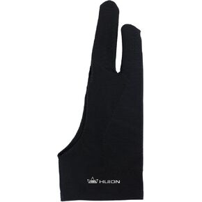 HUION Palm Rejection Artist Glove Two-Finger Glove for Graphic Drawing Tablet iPad Monitor Painting, Paper Sketching, Good for Left and Right Hand