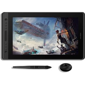 HUION KAMVAS Pro 16 Graphics Drawing Tablet with Screen Full-Laminated Graphics Monitor with Battery-Free Stylus Tilt Pen 8192 Pressure 6 Hot Keys Touch Bar - 15.6inch Graphic Tablet for PC/MAC/Linux