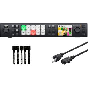 بلاك ماجيك ديزاين ATEM 1 M/E Constellation HD Live Production Switcher مع سلك طاقة بطول 6 أقدام و5 عبوات من روابط كابلات الإشارة الصلبة (SWATEMSCN2/1ME1/HD) in Kuwait
