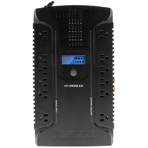 Forza UPS 1000VA/600W Line Interactive Uninterrupted Battery Backup Supply, 12 Outlets, AVR, LCD Screen, USB, Coaxial, 3 Year Warranty 120V (HT-1000LCD) | UPS interactiva