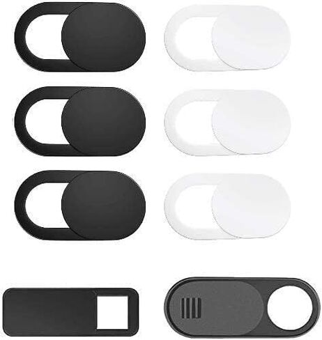 مجموعة California JOS 8 (6 قياسية + 1 متوسطة + 1 كبيرة) غطاء كاميرا ويب رفيع للغاية مقاس 0.03 بوصة مانع للكاميرا لحماية خصوصيتك لأجهزة MacBook Air، والكمبيوتر المحمول، وiPad، وiMac، والكمبيوتر الشخصي، وiPhone in Kuwait