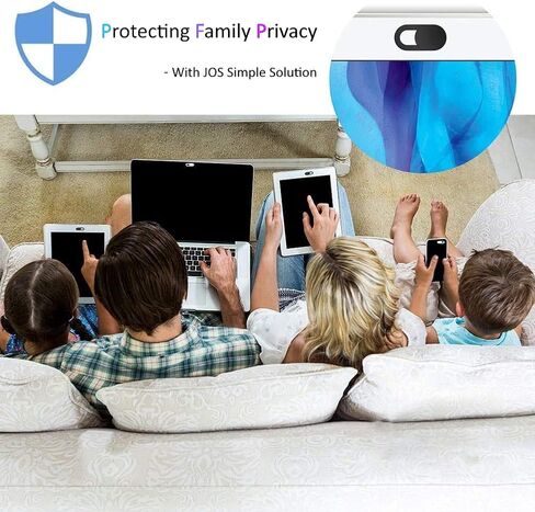 مجموعة California JOS 8 (6 قياسية + 1 متوسطة + 1 كبيرة) غطاء كاميرا ويب رفيع للغاية مقاس 0.03 بوصة مانع للكاميرا لحماية خصوصيتك لأجهزة MacBook Air، والكمبيوتر المحمول، وiPad، وiMac، والكمبيوتر الشخصي، وiPhone in Kuwait