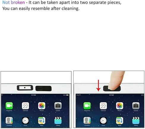 مجموعة California JOS 8 (6 قياسية + 1 متوسطة + 1 كبيرة) غطاء كاميرا ويب رفيع للغاية مقاس 0.03 بوصة مانع للكاميرا لحماية خصوصيتك لأجهزة MacBook Air، والكمبيوتر المحمول، وiPad، وiMac، والكمبيوتر الشخصي، وiPhone in Kuwait