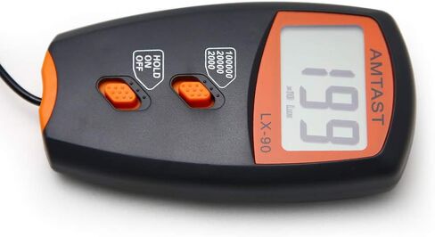 AMTAST Digital LUX Meter LX-90 Light Meter with LCD Display, Range 0-100,000 Lux in Saudi Arabia
