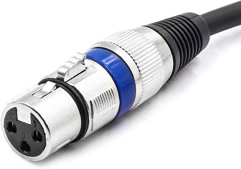 كابل ميكروفون ستيريو من Disino XLR إلى 3.5 ملم (1/8 بوصة) لكاميرات الفيديو وكاميرات DSLR وأجهزة تسجيل الكمبيوتر والمزيد - 5 أقدام in Kuwait