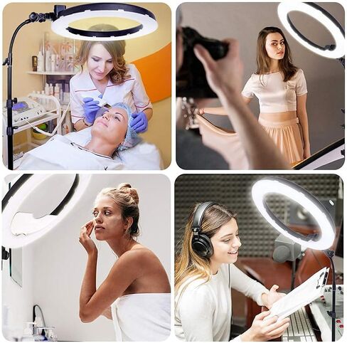 18 inch 65W LED Ring Light Mirror Make Up Beauty Light Studio Video Light Photography Lighting with Stand Bag for Portrait Selfie,Wedding Photography, Night Video,YouTube, Camera/Phone Video in Saudi Arabia