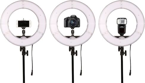 18 inch 65W LED Ring Light Mirror Make Up Beauty Light Studio Video Light Photography Lighting with Stand Bag for Portrait Selfie,Wedding Photography, Night Video,YouTube, Camera/Phone Video in Saudi Arabia