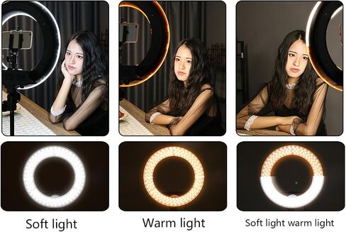 18 inch 65W LED Ring Light Mirror Make Up Beauty Light Studio Video Light Photography Lighting with Stand Bag for Portrait Selfie,Wedding Photography, Night Video,YouTube, Camera/Phone Video in Saudi Arabia