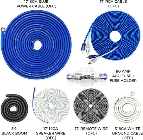 CT Sounds 8 Gauge OFC Complete Amp Wiring Install Kit, AMPKIT-8GA-ELITE in Saudi Arabia