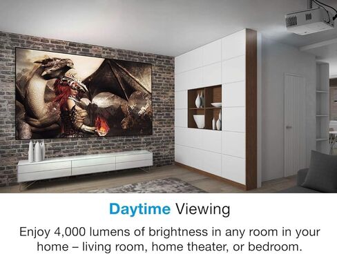 جهاز عرض الألعاب Optoma UHD38 الساطع، True 4K UHD | 4000 لومن | وقت استجابة 4.2 مللي ثانية بدقة 1080 بكسل مع وضع الألعاب المحسن | أقل تأخر في الإدخال على جهاز عرض 4K | معدل تحديث 240 هرتز | اتش دي ار 10 واتش ال جي in Kuwait