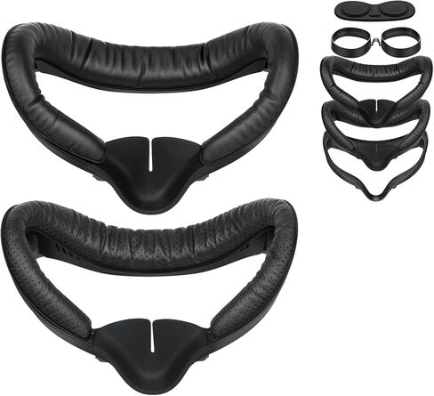 واجهة وجه سوبر يو إس لملحقات أوكيولوس / ميتا كويست 2 (إصدار مطور)، مع قطعتين من بطانات فوم لتغطية الوجه، وسادة أنف مضادة للضوء (L/S)، واقي للعدسات، فاصل للنظارات (7 في 1) in Kuwait