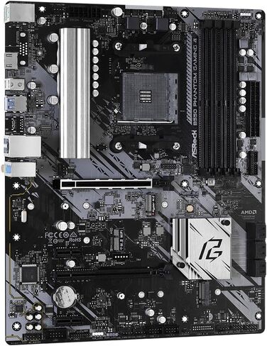 ASRock B550 Phantom Gaming 4 يدعم مقبس AMD AM4 Ryzen™ 3000، 3000 G-Series، 4000 G-Series، 5000 و5000 G-Series أجهزة الكمبيوتر المكتبي in Kuwait