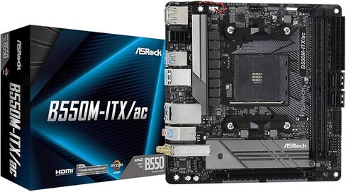 ASRock B550M-ITX/AC يدعم الجيل الثالث من معالجات AMD AM4 Ryzen™ / Future AMD Ryzen™ اللوحة الأم Mini ITX in Kuwait