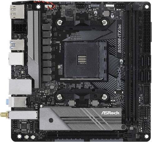 ASRock B550M-ITX/AC يدعم الجيل الثالث من معالجات AMD AM4 Ryzen™ / Future AMD Ryzen™ اللوحة الأم Mini ITX in Kuwait
