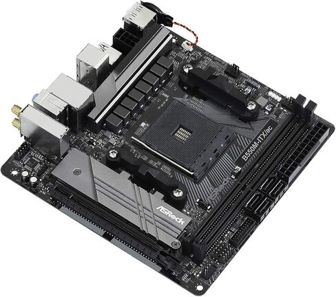 ASRock B550M-ITX/AC يدعم الجيل الثالث من معالجات AMD AM4 Ryzen™ / Future AMD Ryzen™ اللوحة الأم Mini ITX in Kuwait