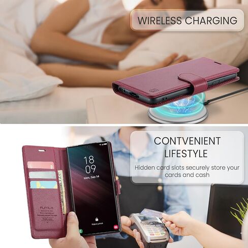 FLIPALM Wallet Case for Samsung Galaxy S23 Ultra, Black in Kuwait