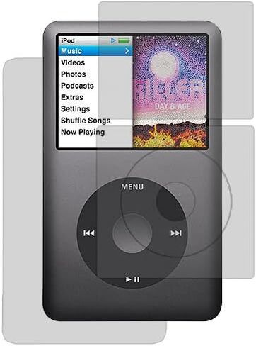 غطاء جراب صلب شفاف سهل التركيب من JNSupplier + واقي شاشة لجهاز iPod Classic 80GB 120GB الجيل السادس 160GB in Kuwait