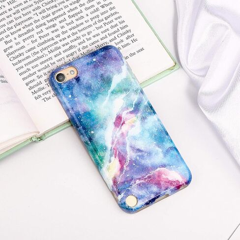 iPod Touch 7th Generation Case with 2 Screen Protectors, IDWELL iPod Touch 6 iPod 5 Case, Slim FIT Anti-Scratch Flexible Soft TPU Bumper Protective Case(Latest Model,2019 Release), Blue Fantasy Sky in Kuwait