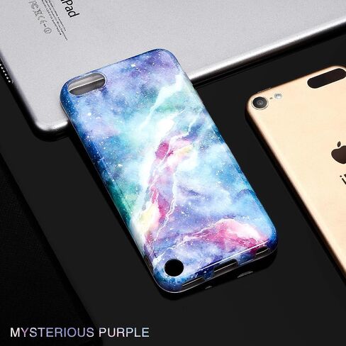 iPod Touch 7th Generation Case with 2 Screen Protectors, IDWELL iPod Touch 6 iPod 5 Case, Slim FIT Anti-Scratch Flexible Soft TPU Bumper Protective Case(Latest Model,2019 Release), Blue Fantasy Sky in Kuwait