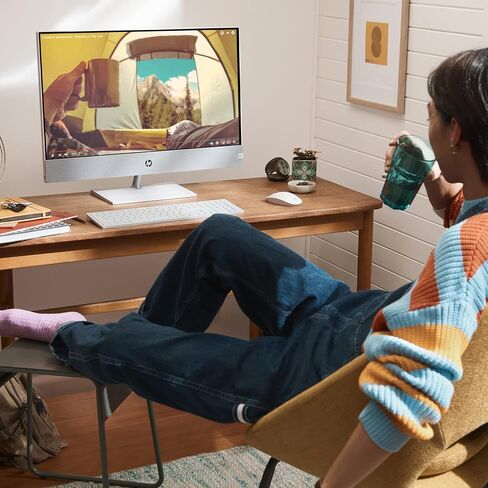 HP Pavilion 27 inch All-in-One Desktop PC, FHD Display, 13th Generation Intel Core i7-13700T, 16 GB RAM, 256 GB SSD, 1 TB HD, Intel UHD 770 Graphics, Windows 11 Home, 27- ca2080 (2023) in Saudi Arabia
