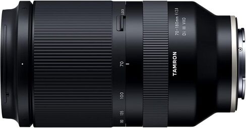 Tamron 70-180mm f/2.8 Di III VXD Lens for Sony E (AFA056S-700) Intl Model Bundle with 64GB SD Card + Lens Case + Wireless Remote + Tripod + 3-Piece Filter Kit + Wide Angle Lens + Lens Cleaning Kit in Saudi Arabia