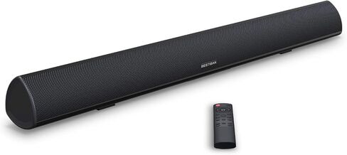 شريط صوت 80 وات 34 بوصة، مكبر صوت Bestisan Soundbar Bluetooth 5.0 لاسلكي وسلكي للمسرح المنزلي (DSP، صوت جهير قابل للتعديل، كابل بصري متضمن، تجربة خالية من القلق لمدة 90 يومًا) in Kuwait