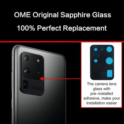 2 Packs Eaglewireless Galaxy S23 Ultra Rear Camera Glass Lens with Adhesive Tape Replacement Kit for Samsung Galaxy S23 Ultra 5G 2023 in Kuwait
