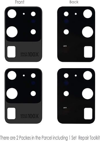 2 Packs Eaglewireless Galaxy S23 Ultra Rear Camera Glass Lens with Adhesive Tape Replacement Kit for Samsung Galaxy S23 Ultra 5G 2023 in Kuwait